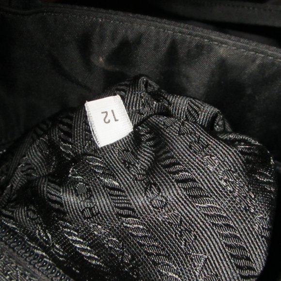 ❤️Authentic PRADA TESSUTO Black Nylon Shopper Shoulder Bag Purse - Picture 10 of 10